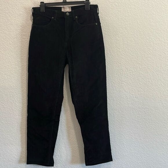 Everlane Black Baby Cord Cheeky Corduroy Straight Leg Pants Size 30 - Picture 2 of 9
